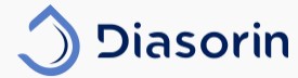 Le logo de Diasorin représente un symbole bleu en forme de goutte à gauche du mot 